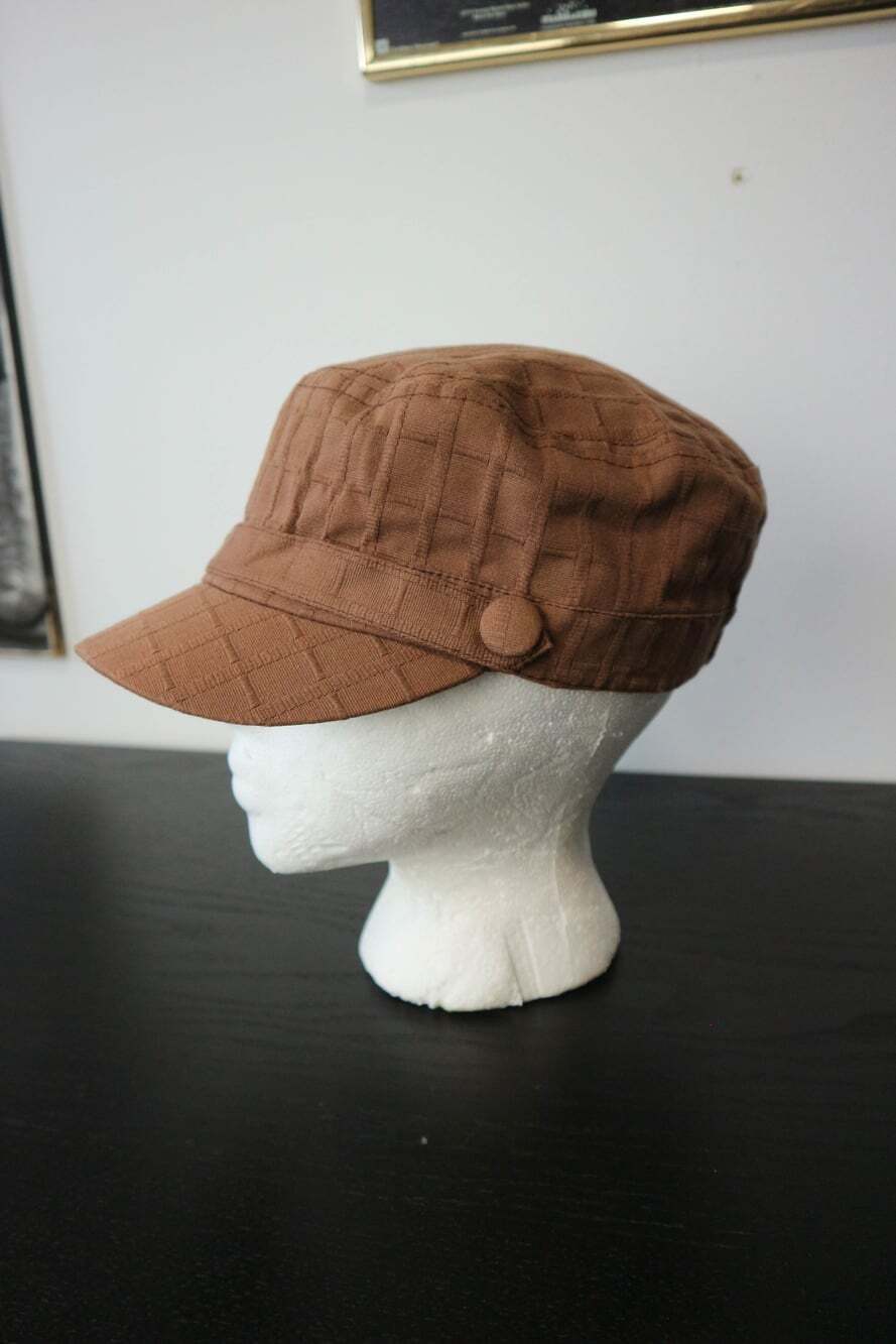 Cadet Style Vintage Pattern Y2K Military Cap - Picture 4 of 6